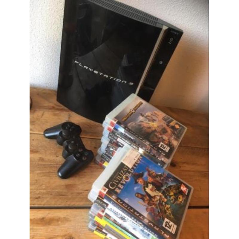 PlayStation 3 met extra poort 18 games en controller