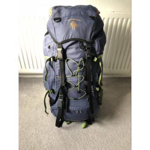 Ruime backpack van Wildebeast, 65 liter inhoud