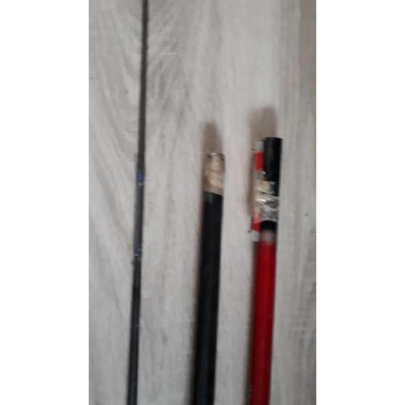 Drie vast hengels