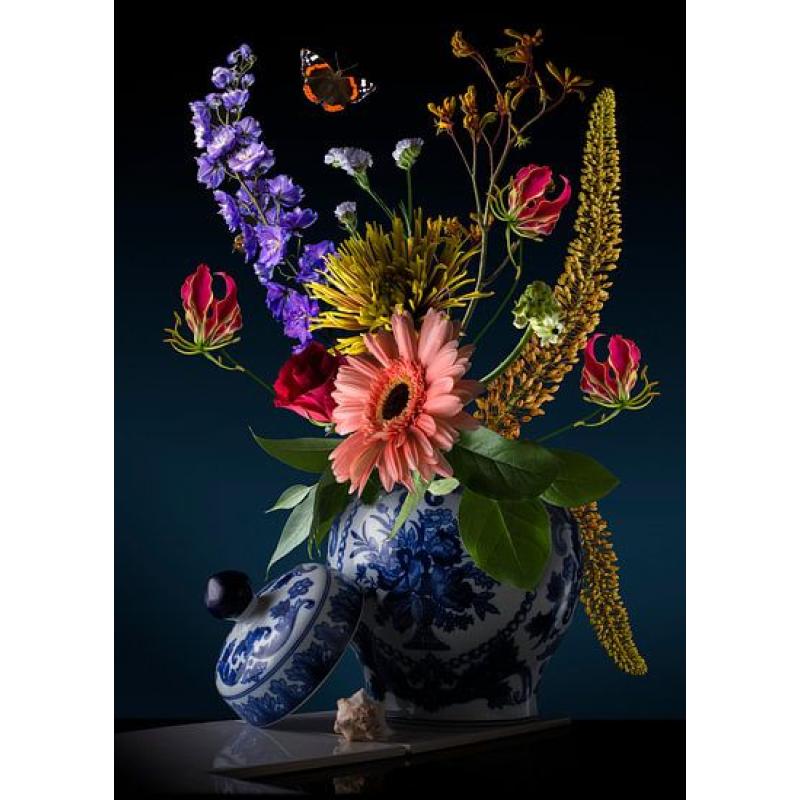 Schilderij Royal Flora (gezien bij vtwonen) Aluminium Dibond 55x75