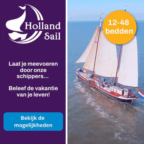 Zeilen met schipper op een traditioneel zeilschip