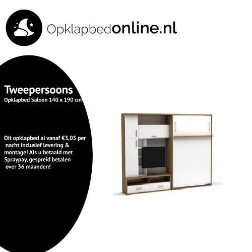 Tweepersoons opklapbed Saloon 140 x 190 cm