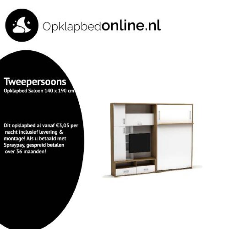Tweepersoons opklapbed Saloon 140 x 190 cm