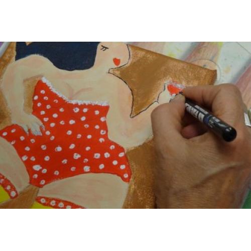 Workshop Dikke dame schilderen