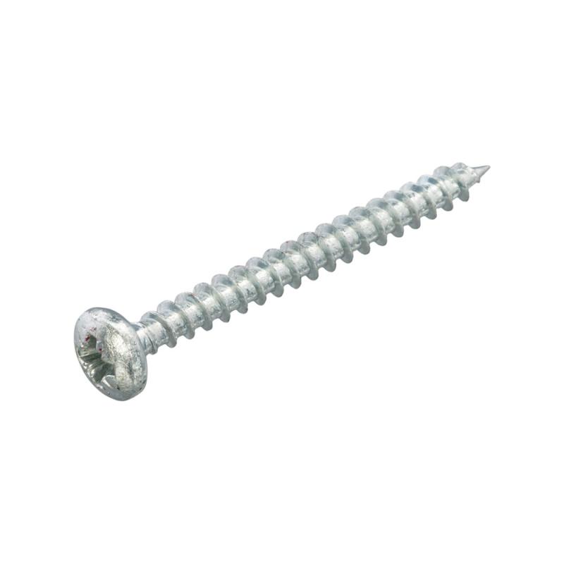 Spaanplaatschroef verzinkt cilinderkop pz 1 3.0X30 voldraad (200)