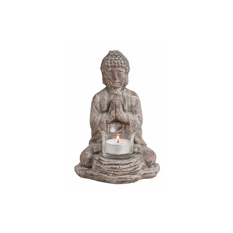 Keramieke waxine houder Boeddha