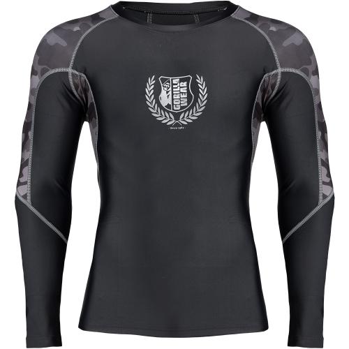 Gorilla Wear Lander Rashguard Longsleeve Zwart Grijs Camo 4XL