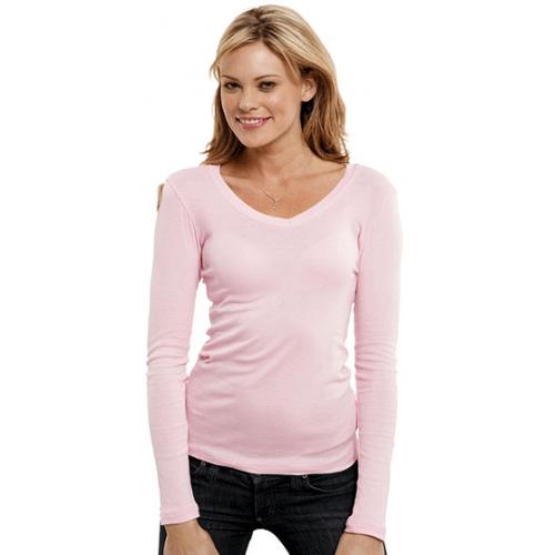 Dames t shirt met V hals