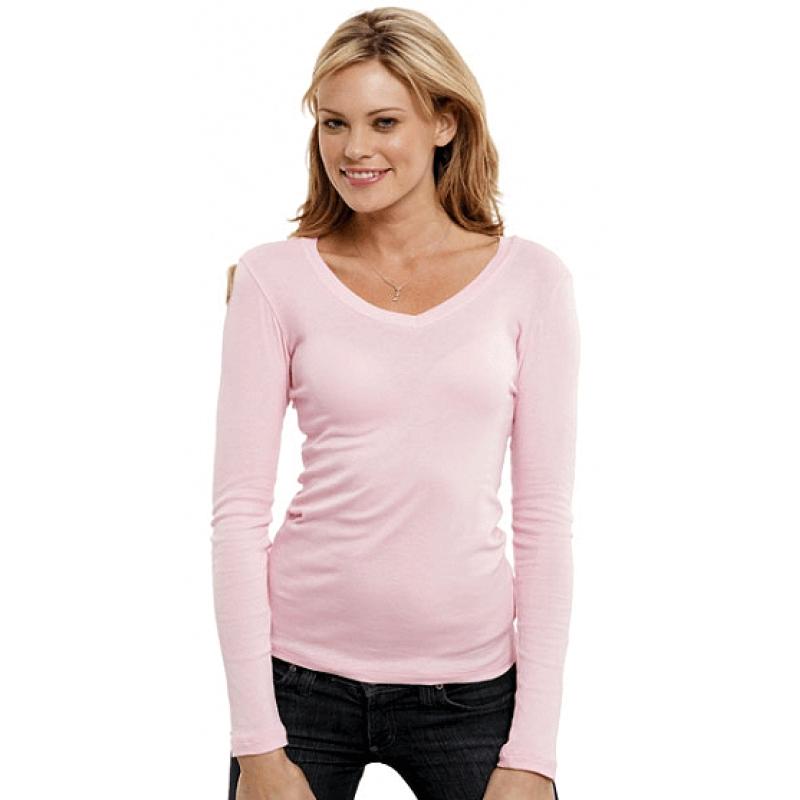 Dames t shirt met V hals