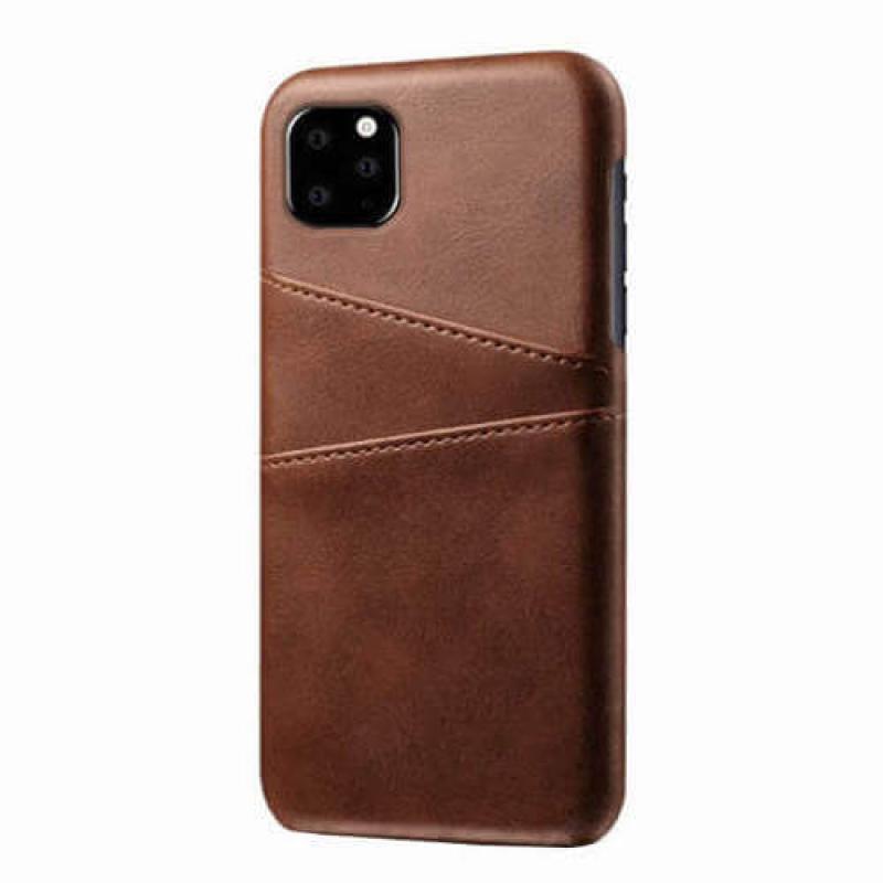 Casecentive Leren Wallet back case iPhone 11 bruin