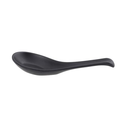 Zwarte Soeplepel Melamine 14.6 x 3,8cm
