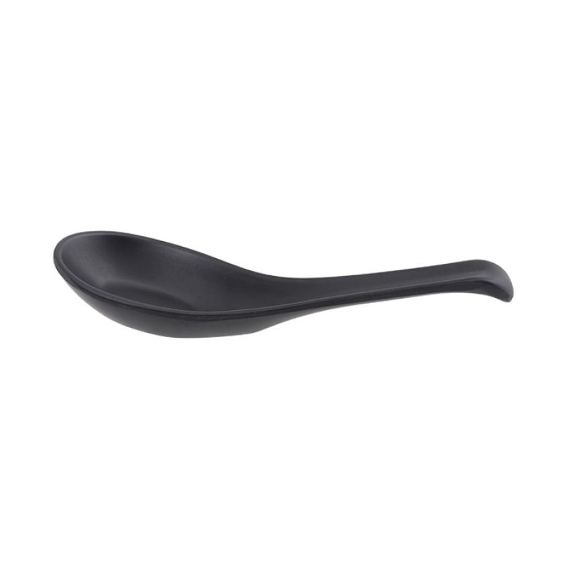 Zwarte Soeplepel Melamine 14.6 x 3,8cm