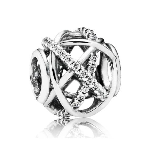 Pandora 791388CZ Bedel Sparkling Lines zilver