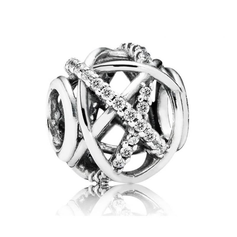 Pandora 791388CZ Bedel Sparkling Lines zilver