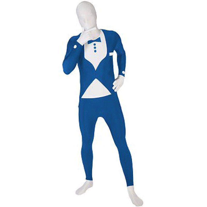 Originele morphsuit smoking blauw