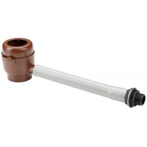 Vulautomaat 50 60mm voor regenton met bladvanger bruin
